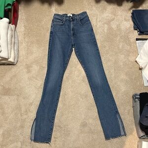 Favorite Daughter Blue Straight Leg Jeans